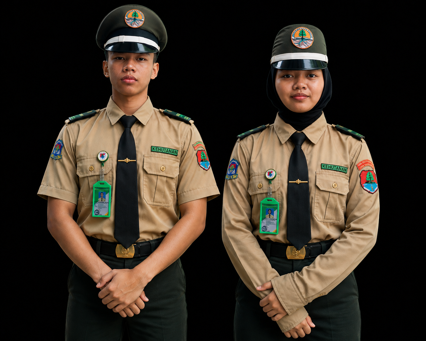 Seragam Kebesaran Kehutanan Putra dan Putri